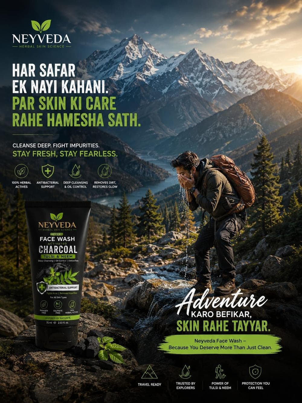 Neyveda face wash campaign